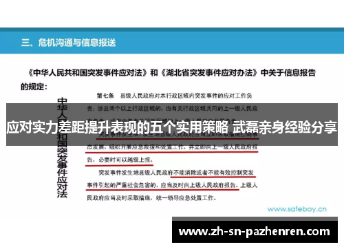 应对实力差距提升表现的五个实用策略 武磊亲身经验分享 应对实力差距提升表现的五个实用策略 武磊亲身经验分享